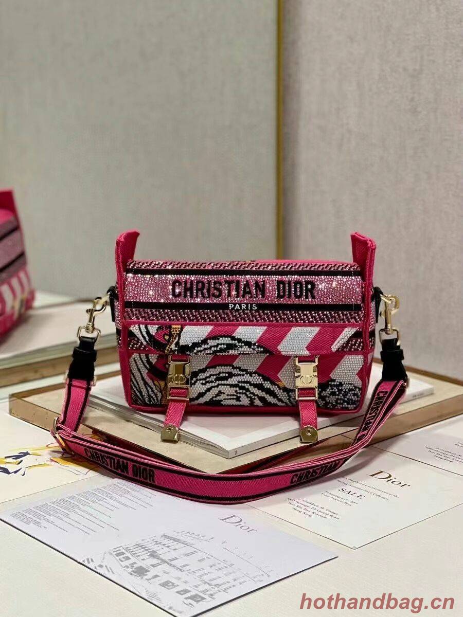 DIOR BOBBY BAG Embroidery C0803 pink