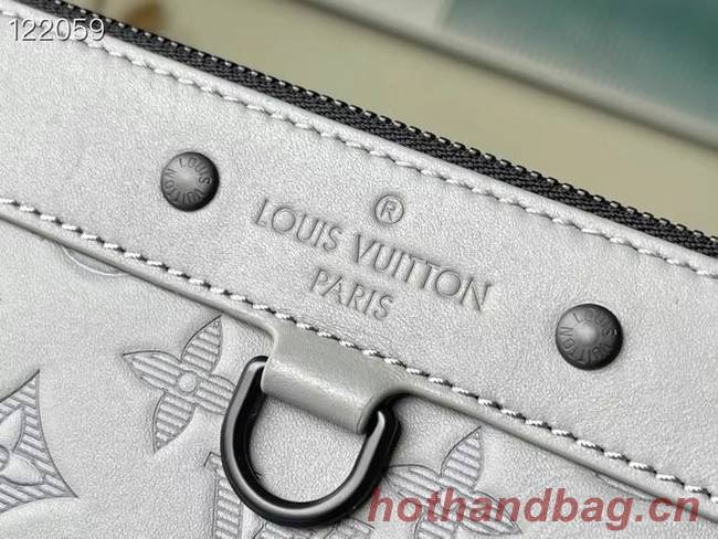 Louis Vuitton Monogram Empreinte POCHETTE VOYAGE M81385 gray