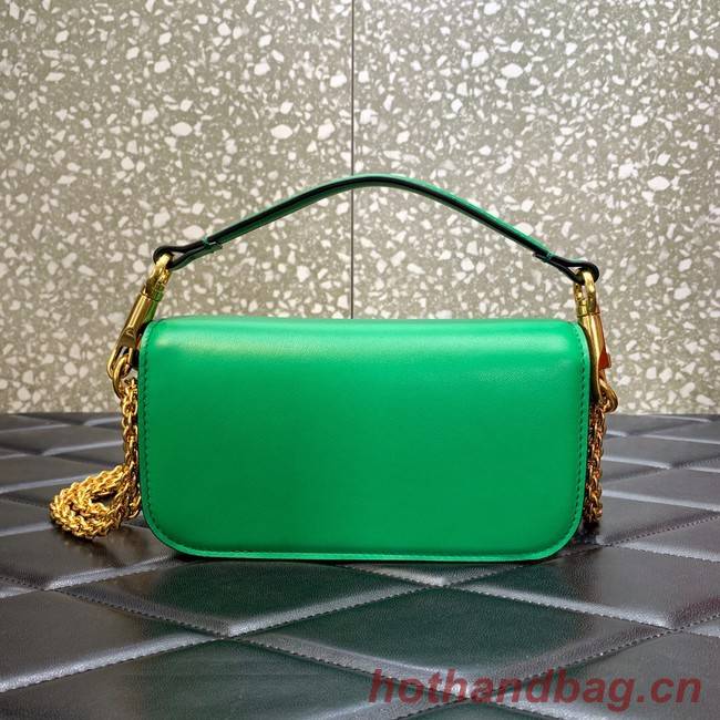 VALENTINO GARAVANI MINI LOCO Calf leather Shoulder Bag 1W2B0K green
