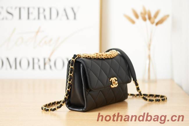 Chanel lambskin Shoulder Bag AS3240 black