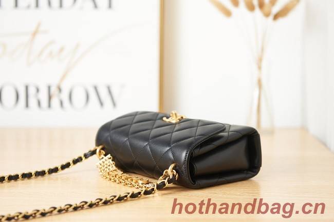 Chanel lambskin Shoulder Bag AS3240 black