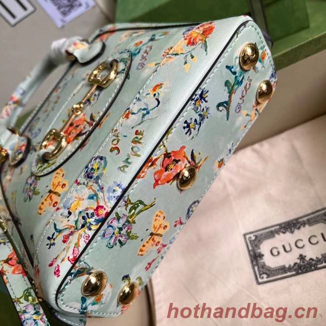 Gucci Horsebit 1955 mini top handle bag 640716 light blue