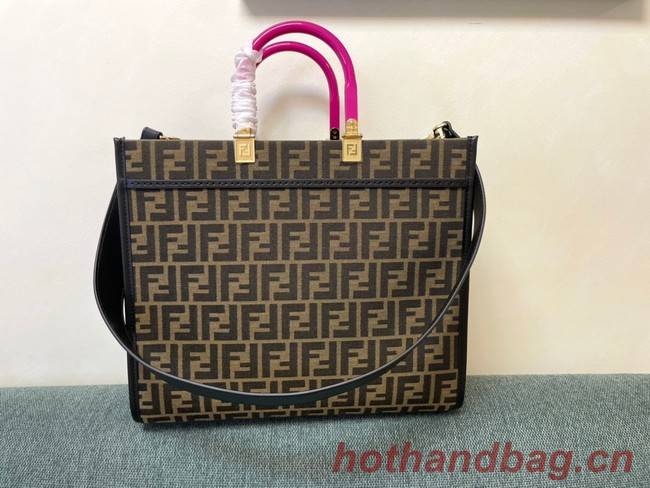 FENDI LARGE embroidery bag 8BH386AB brown