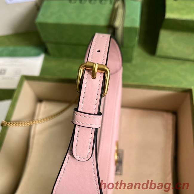 Gucci GG Marmont half-moon-shaped mini bag 699514 pink