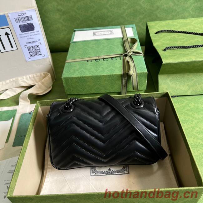 Gucci GG Marmont matelasse mini bag 446744 Black