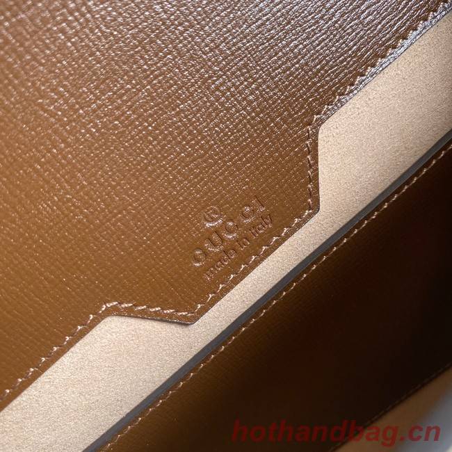 Gucci canvas Horsebit 1955 small bag 677286 brown