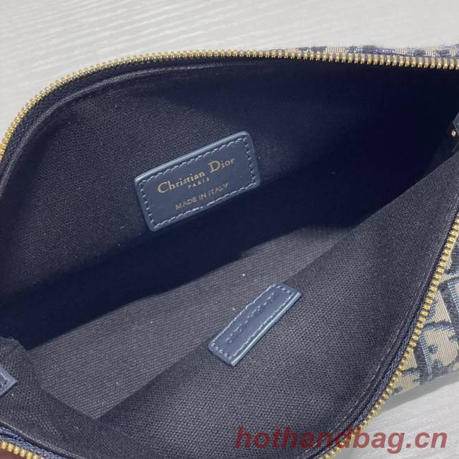 DIOR SMALL BOBBY BAG Embroidery S5554 dark blue