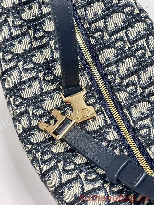 DIOR SMALL Shoulder Bag Embroidery S5552 dark blue
