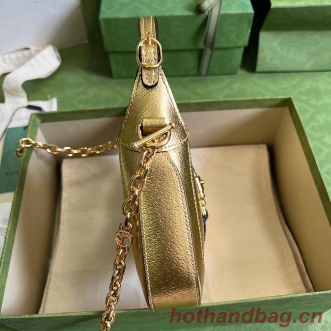 Gucci Jackie 1961 lame mini bag 675799 gold
