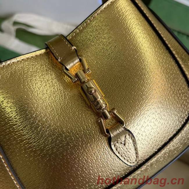 Gucci Jackie 1961 lame mini bag 675799 gold