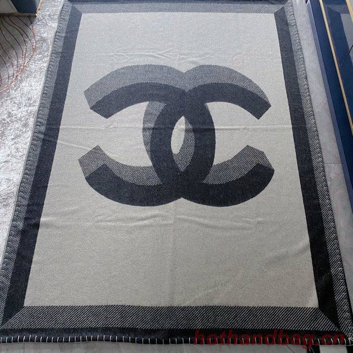 CHANEL Merino Wool Cashmere CC Throw Blanket CHB00005