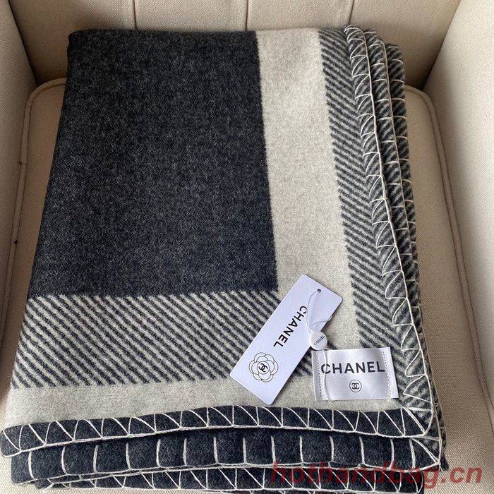 CHANEL Merino Wool Cashmere CC Throw Blanket CHB00005