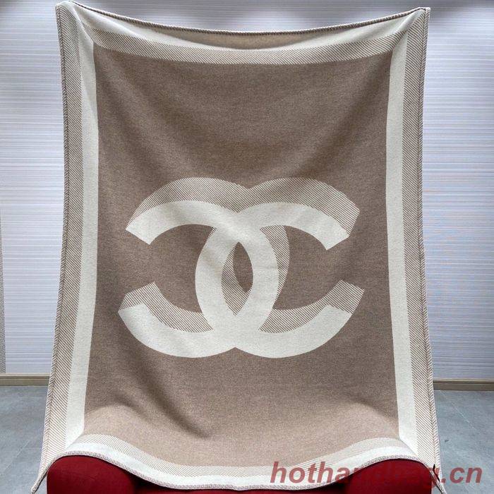 CHANEL Merino Wool Cashmere CC Throw Blanket CHB00006