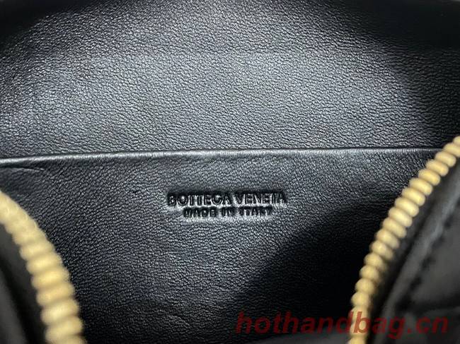 Bottega Veneta Small intrecciato leather cross-body bag 680255 Black