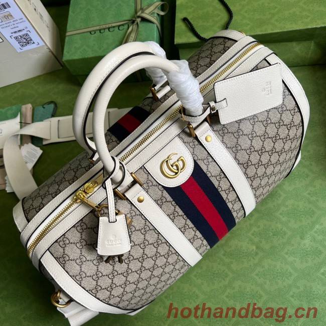 Gucci Jumbo GG large duffle bag 696039 white
