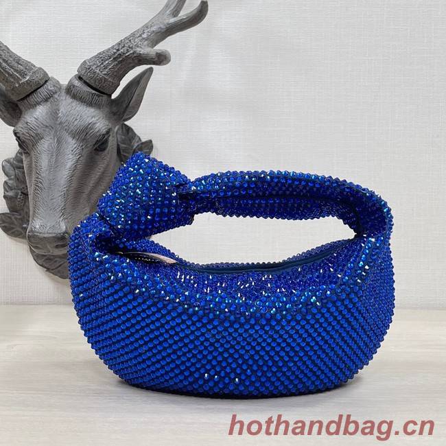 Bottega Veneta Mini with artificial crystals JODIE 651876V blue