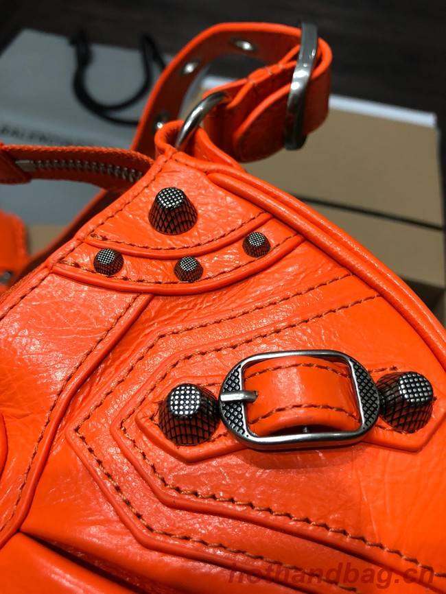 Balenciaga WOMENS LE CAGOLE MEDIUM SHOULDER BAG IN 27541 orange