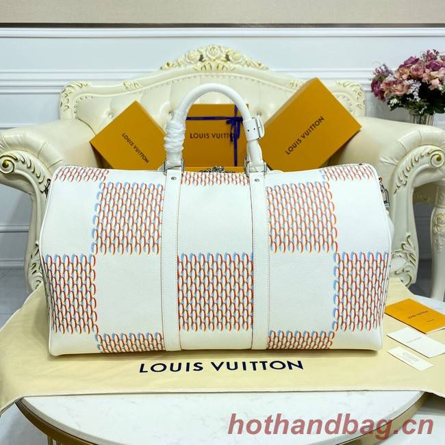 Louis Vuitton KEEPALL 50B M20563 White