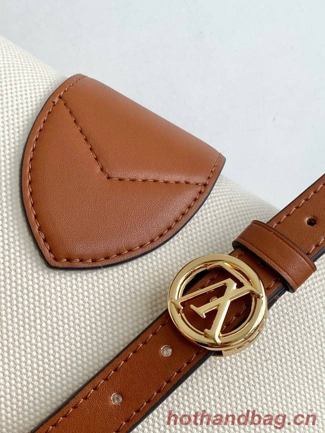 Louis Vuitton Taurillonleather and canvas trim M59446 brown
