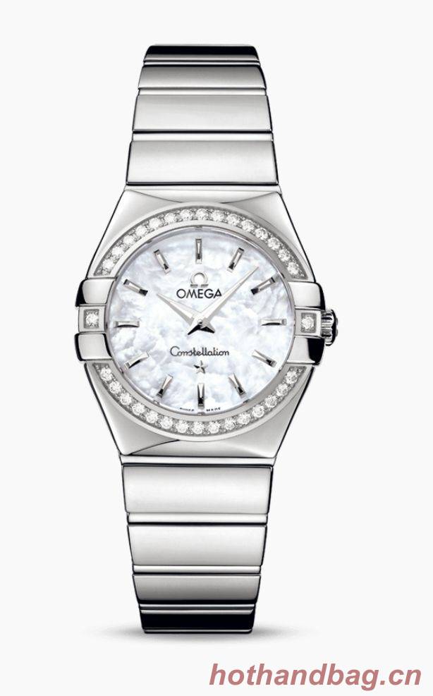 Omega Watch OM22627 Diamond Silver