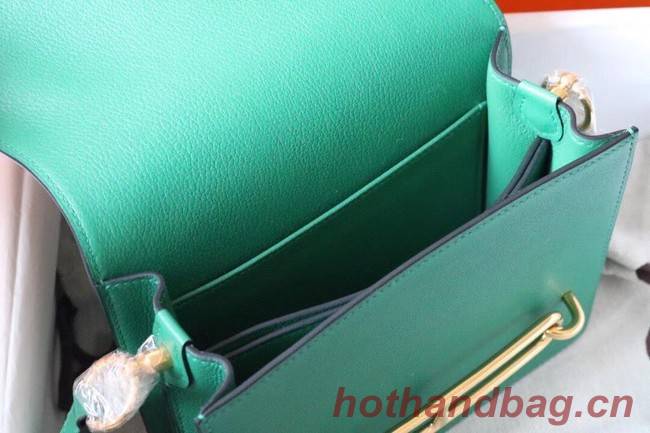 Hermes Roulis 19cm Evercolor 9D H9003 green&Gold