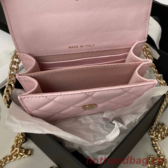 Chanel CLUTCH WITH CHAIN AP2758 Light Pink