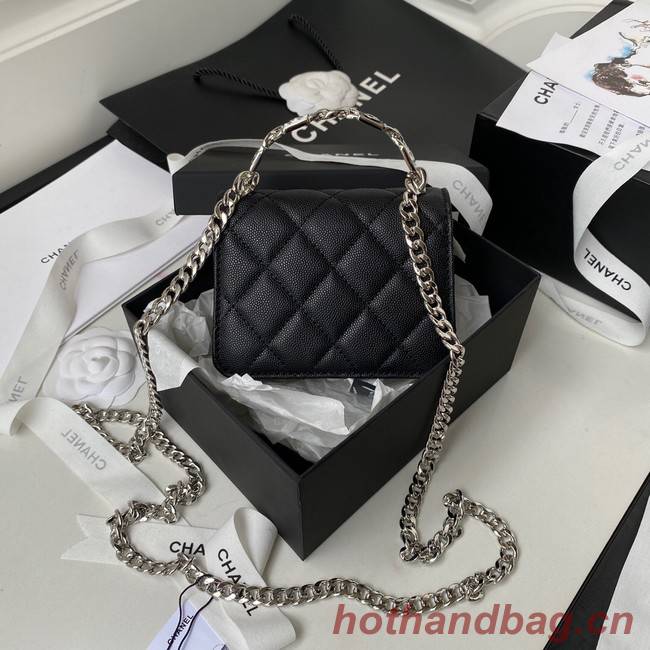 Chanel Grained Calfskin CLUTCH WITH CHAIN AP2758 black