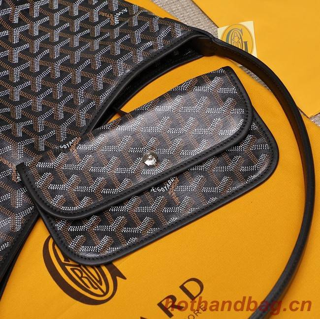 Goyard Calfskin Leather hobo bag G9983 black