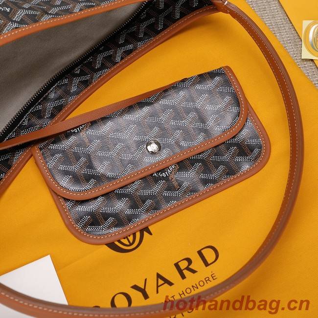 Goyard Calfskin Leather hobo bag G9983 brown