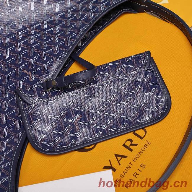 Goyard Calfskin Leather hobo bag G9983 dark blue