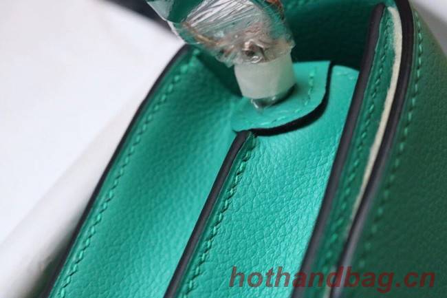 Hermes Roulis 19cm Evercolor 9D H9003 Lake water green&Silver