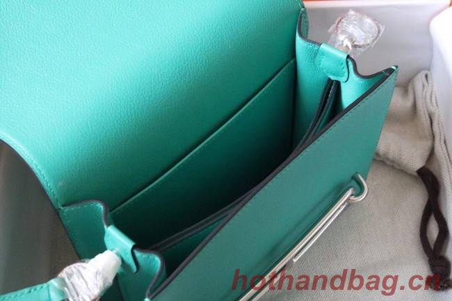 Hermes Roulis 19cm Evercolor 9D H9003 Lake water green&Silver
