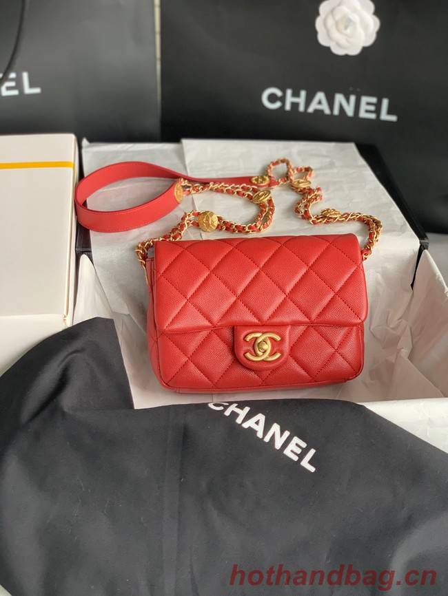 Chanel SMALL FLAP BAG AS3369 Burgundy