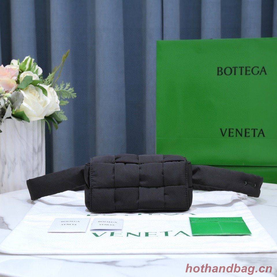Bottega Veneta CASSETTE Mini Nylon belt bag 8952 Black