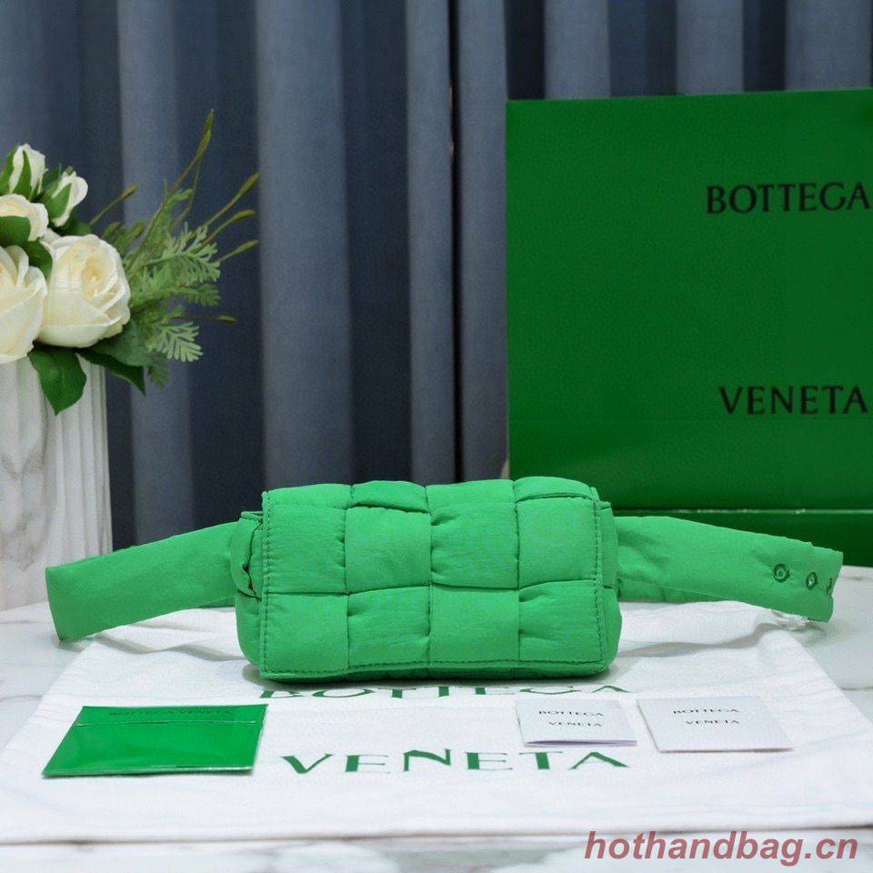 Bottega Veneta CASSETTE Mini Nylon belt bag 8952 Green