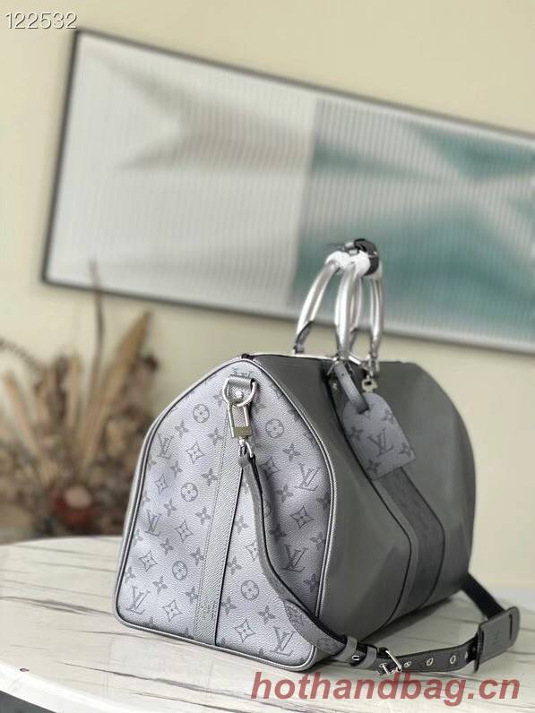 Louis Vuitton KEEPALL BANDOULIERE 50 M53766 gray
