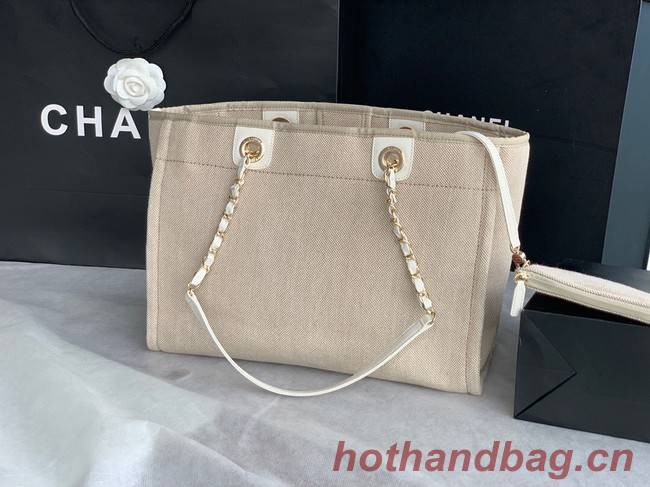 Chanel Canvas Shopping Bag 67001 Beige