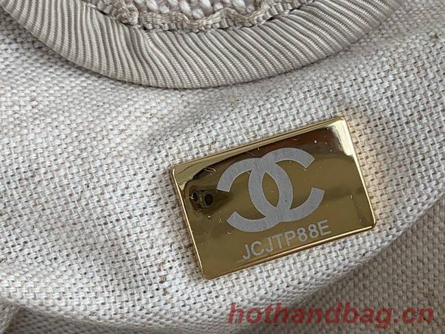 Chanel Canvas Shopping Bag 67001 Beige