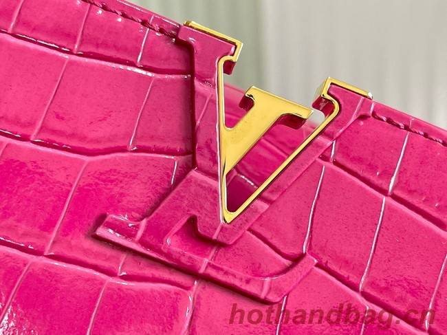 Louis Vuitton crocodile skin CAPUCINES BB M48865 rose