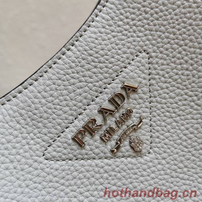 Prada Leather bag with shoulder strap 1BC073 gray
