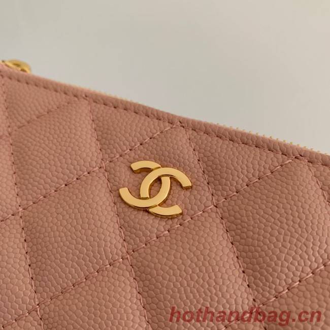 Chanel Calfskin Leather & Gold-Tone Metal A69271 pink