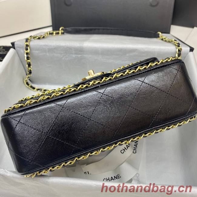 Chanel Classic Flap Bag Original Sheepskin Leather 3366 black&Gold-Tone Metal