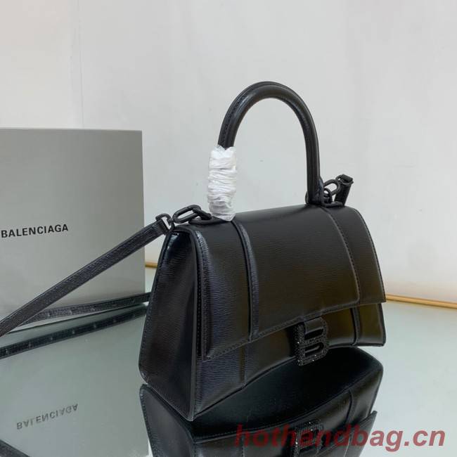 Balenciaga HOURGLASS SMALL TOP HANDLE BAG 592834 black