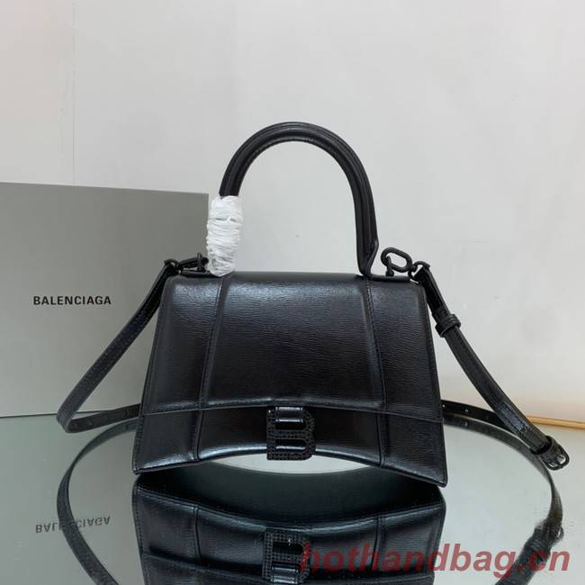 Balenciaga HOURGLASS SMALL TOP HANDLE BAG 592834 black