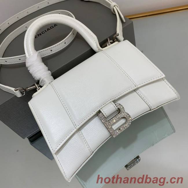 Balenciaga HOURGLASS SMALL TOP HANDLE BAG 59353 WHITE
