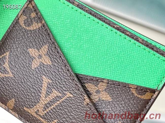 Louis Vuitton MULTIPLE WALLET M81357 green