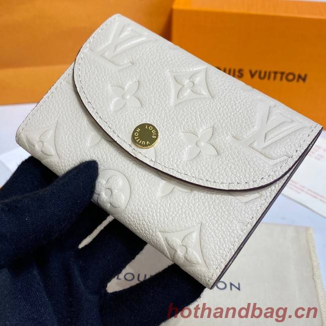 Louis Vuitton ROSALIE COIN PURSE M81520 white