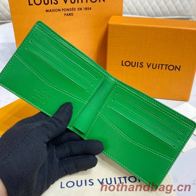 Louis Vuitton SLENDER WALLET M81547 green