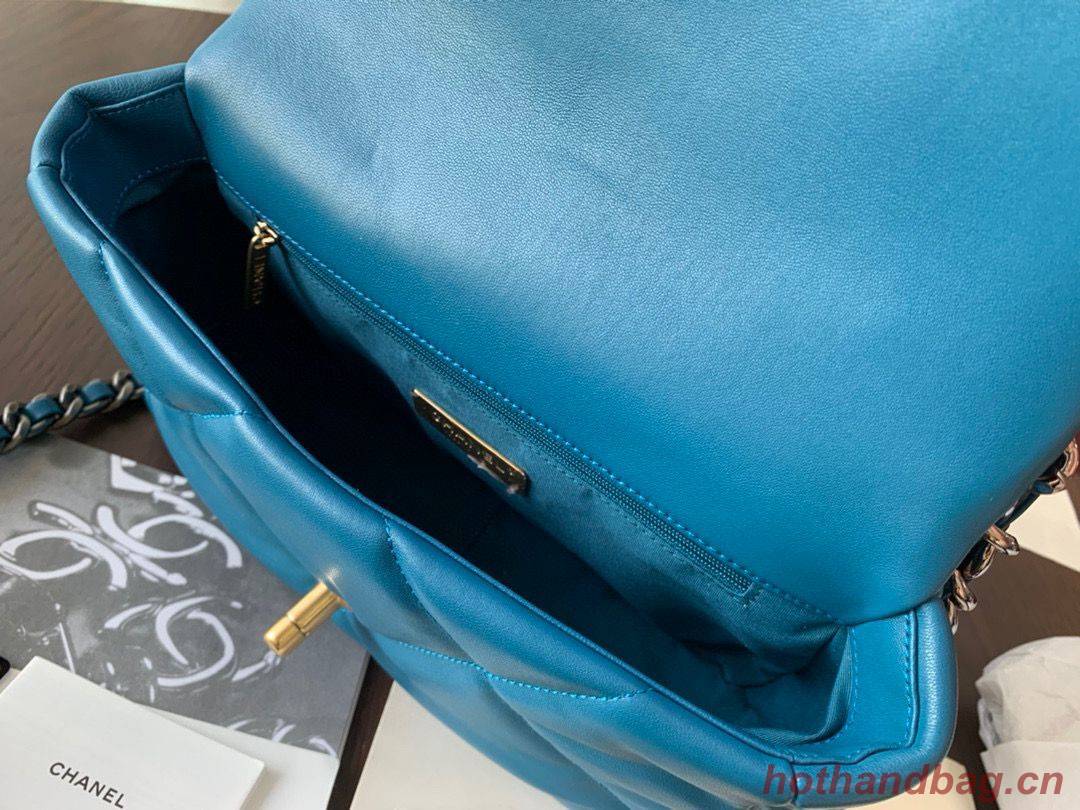 CHANEL Original Lambskin 19 Flap Bag AS1160 AS1161 Dark Blue