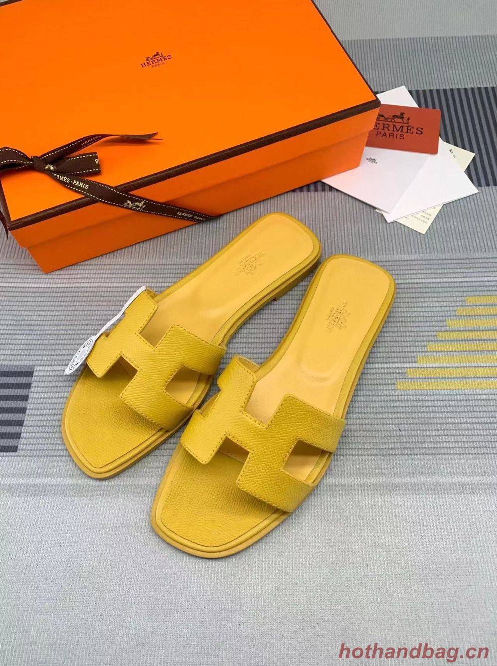 Hermes Shoes H2356 Yellow